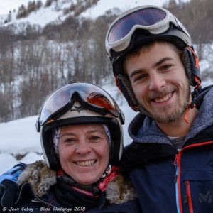 ski Valloire 2018_Laurence, guide ski, et son fils Romain, guide snowboard