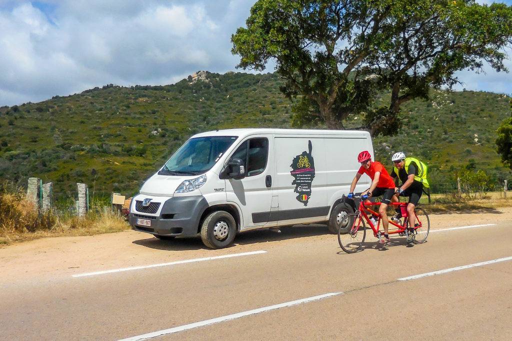 Tour de Corse 2016_le tandem François - Philippe sur la route de Calenzina